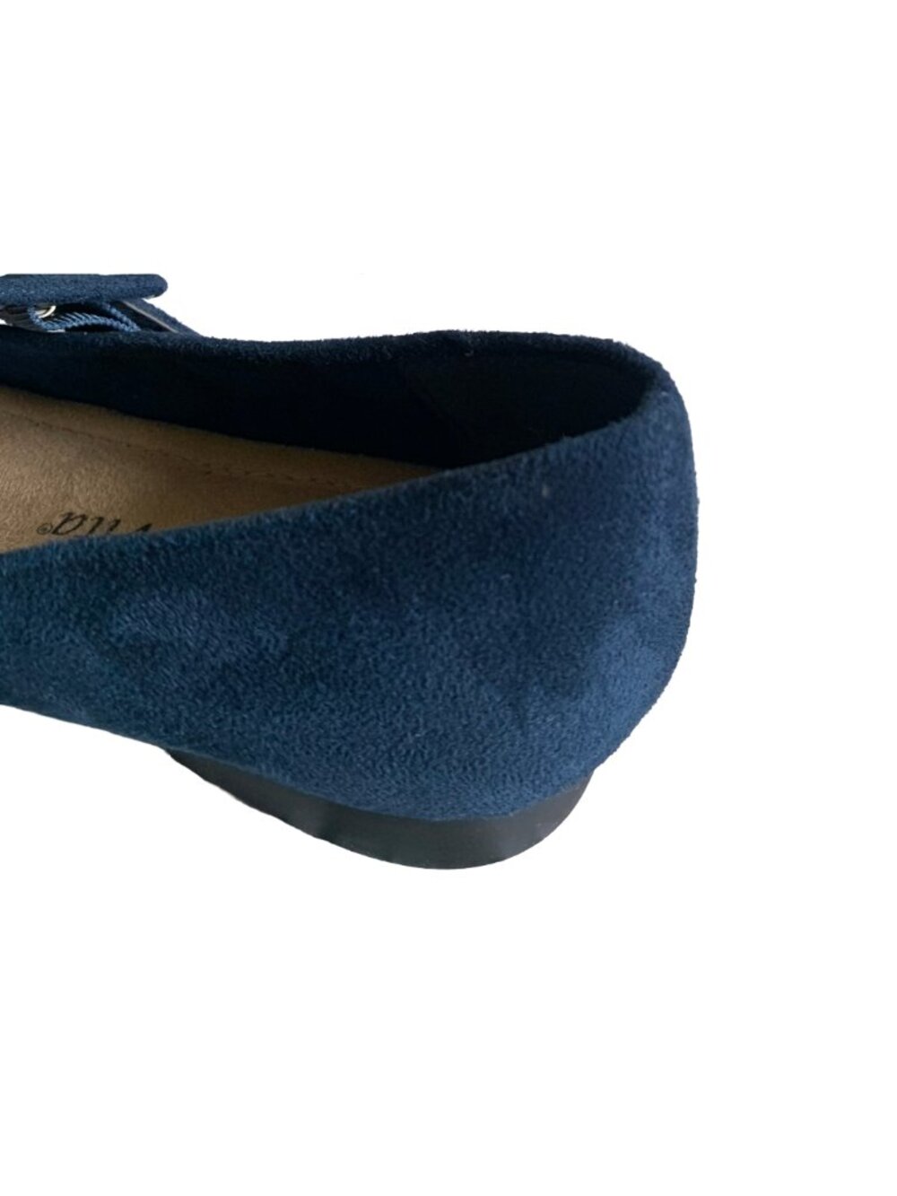 BELLA VITA Navy Blue Faux Suede Virginia II Mary Jane Pointed Toe Flats Sz 5.5 - Picture 10 of 11